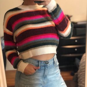 Striped colorful sweater